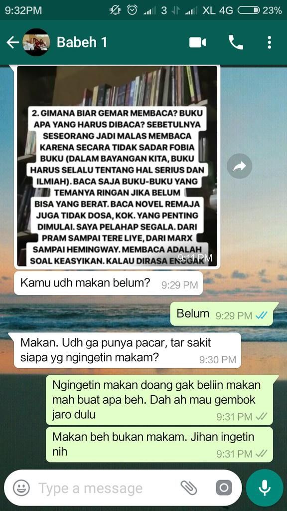 Chat Nasihat orang tua yang nyeleneh dan kocak bikin cekikikan